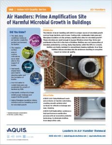 Air handlers: prime amplification site of harmful microbial growth in buildings